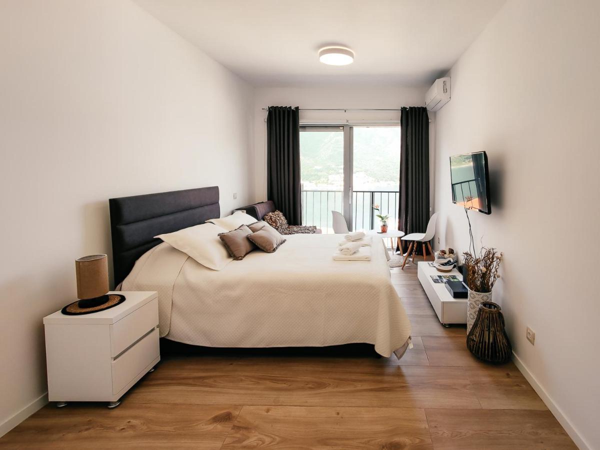 Brand New Studio With Panorama View Kotor Buitenkant foto
