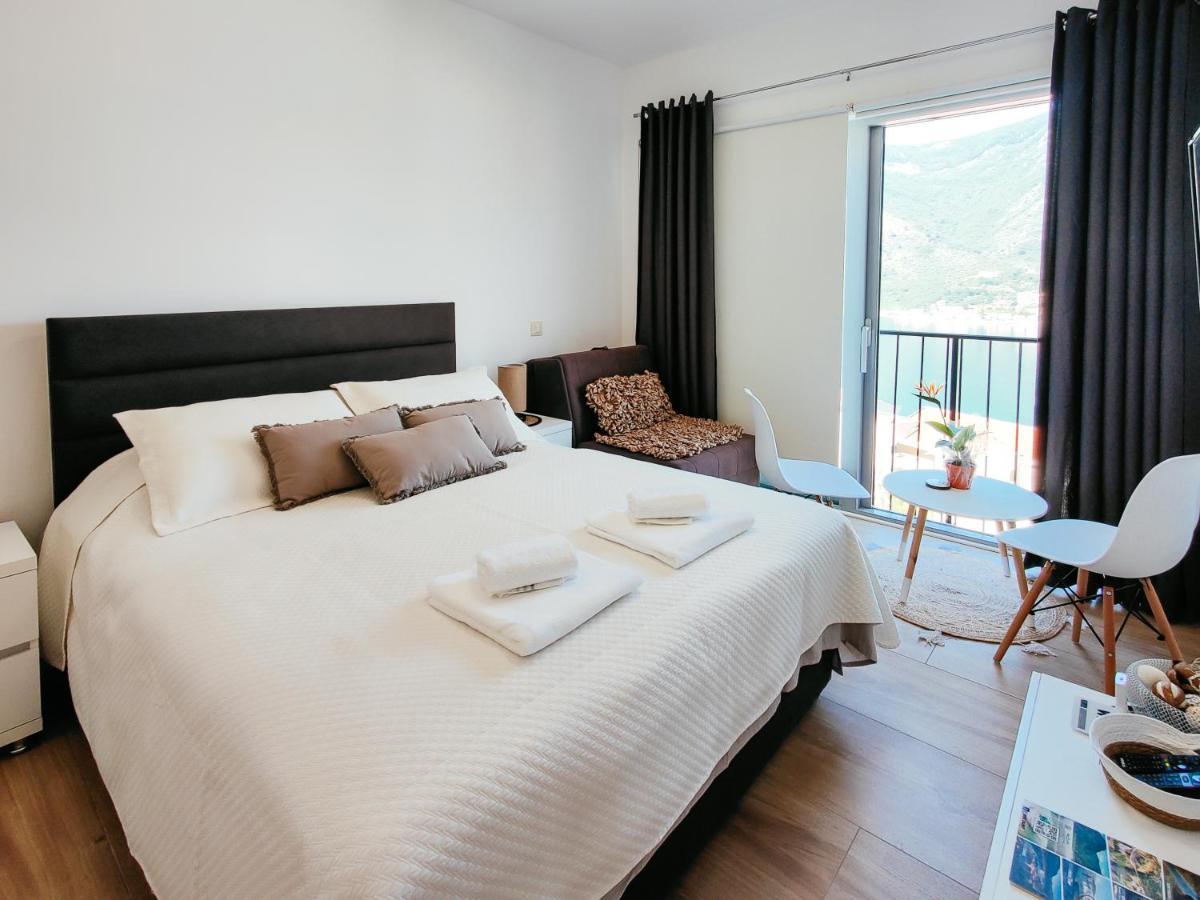 Brand New Studio With Panorama View Kotor Buitenkant foto