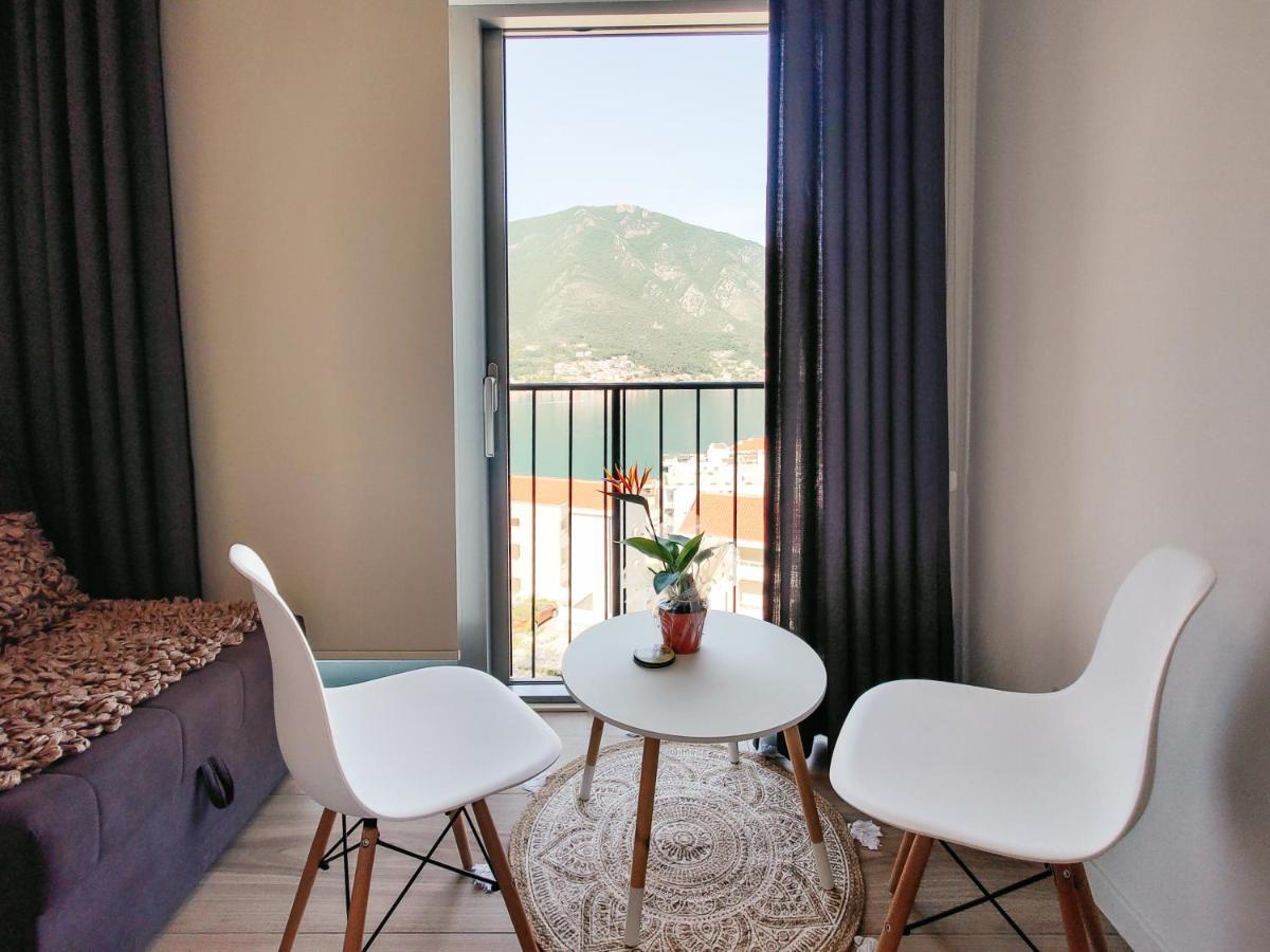 Brand New Studio With Panorama View Kotor Buitenkant foto